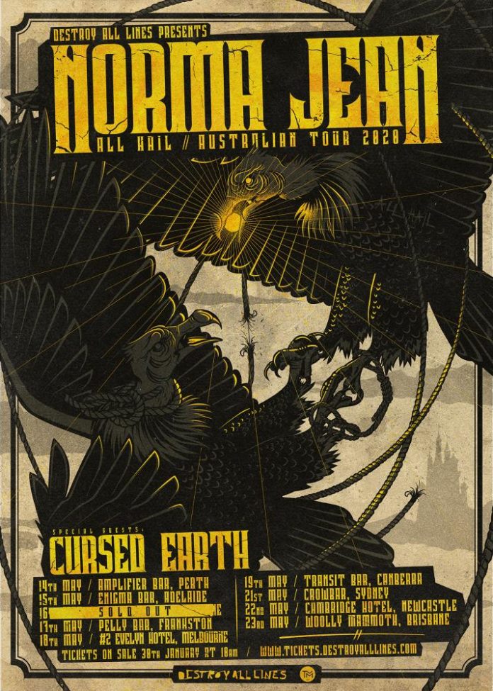 NORMA JEAN Australian Tour 2020 Everyday Metal