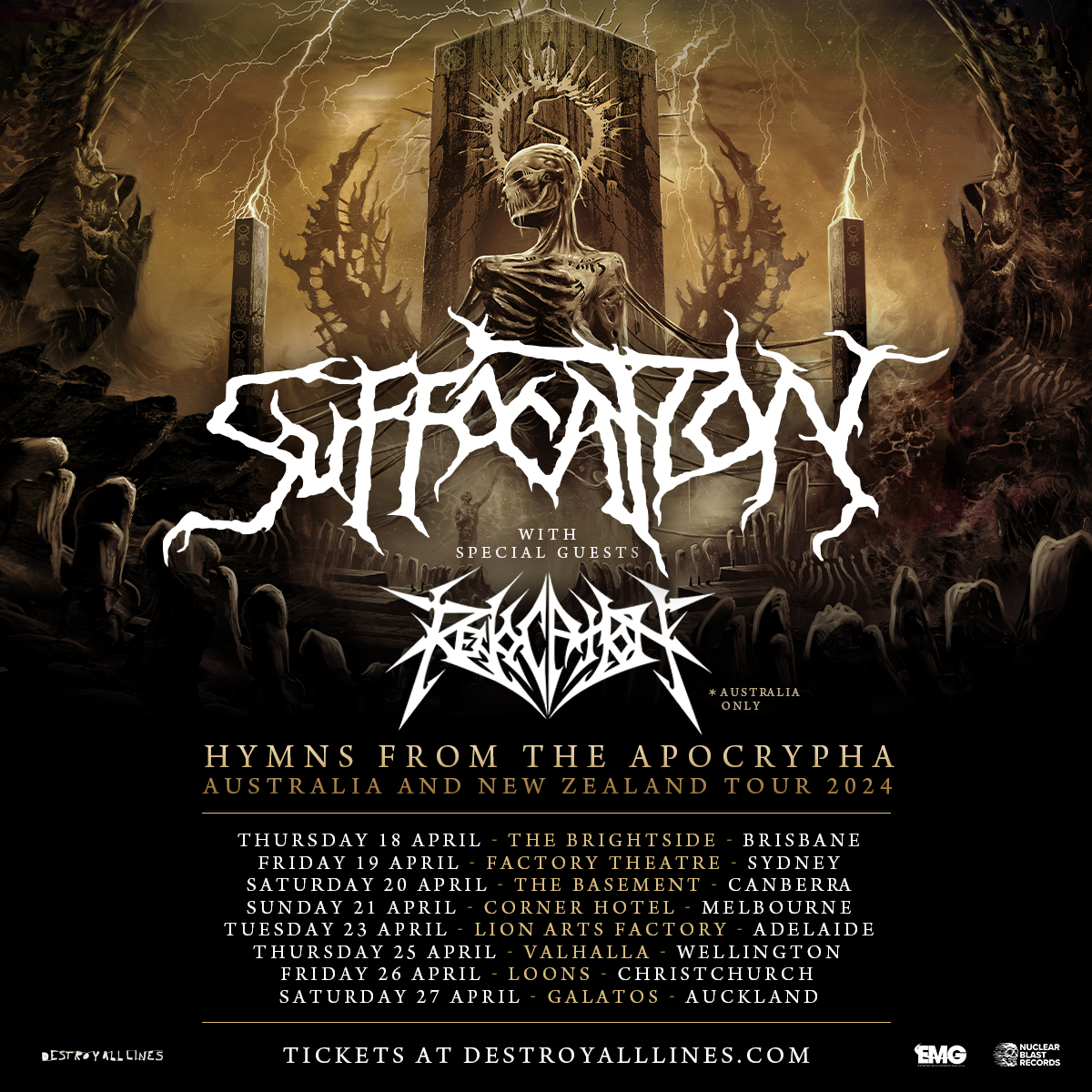 SUFFOCATION New album + Australian Tour Everyday Metal