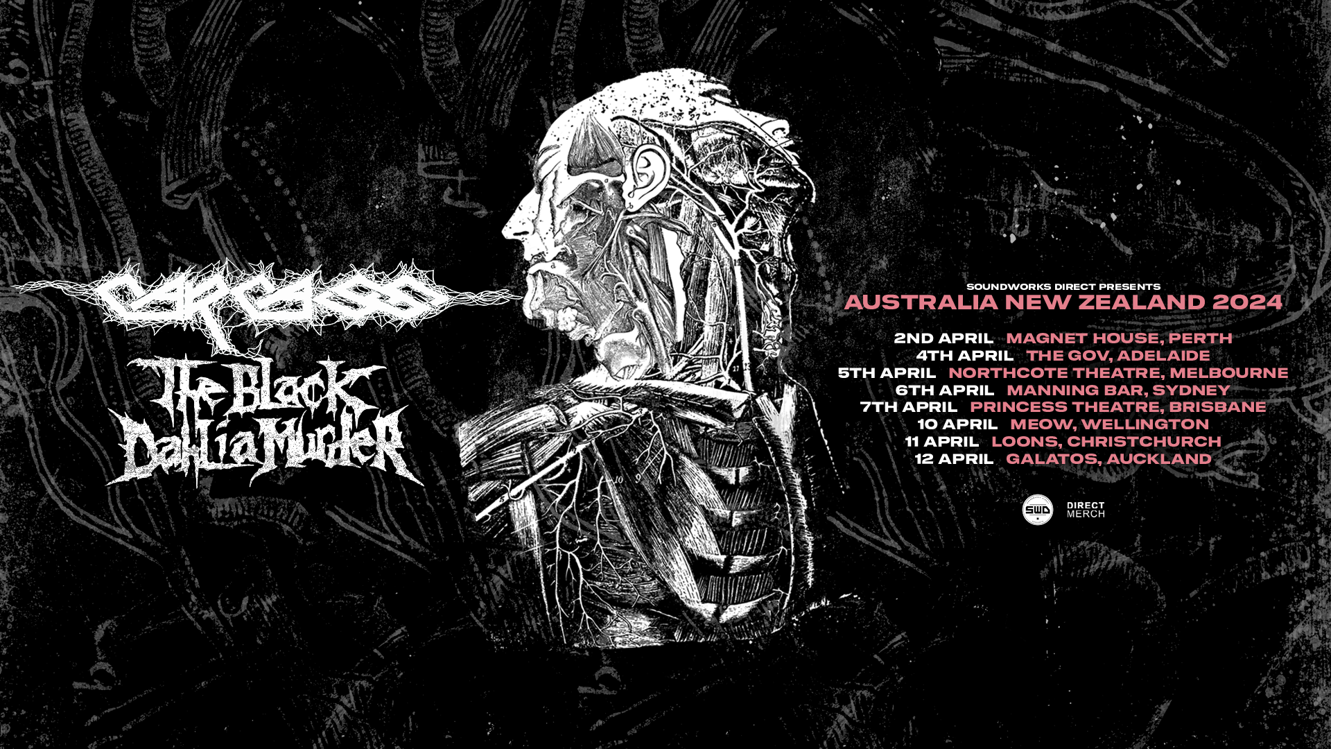 CARCASS + THE BLACK DAHLIA MURDER Australian Tour 2024 Everyday Metal